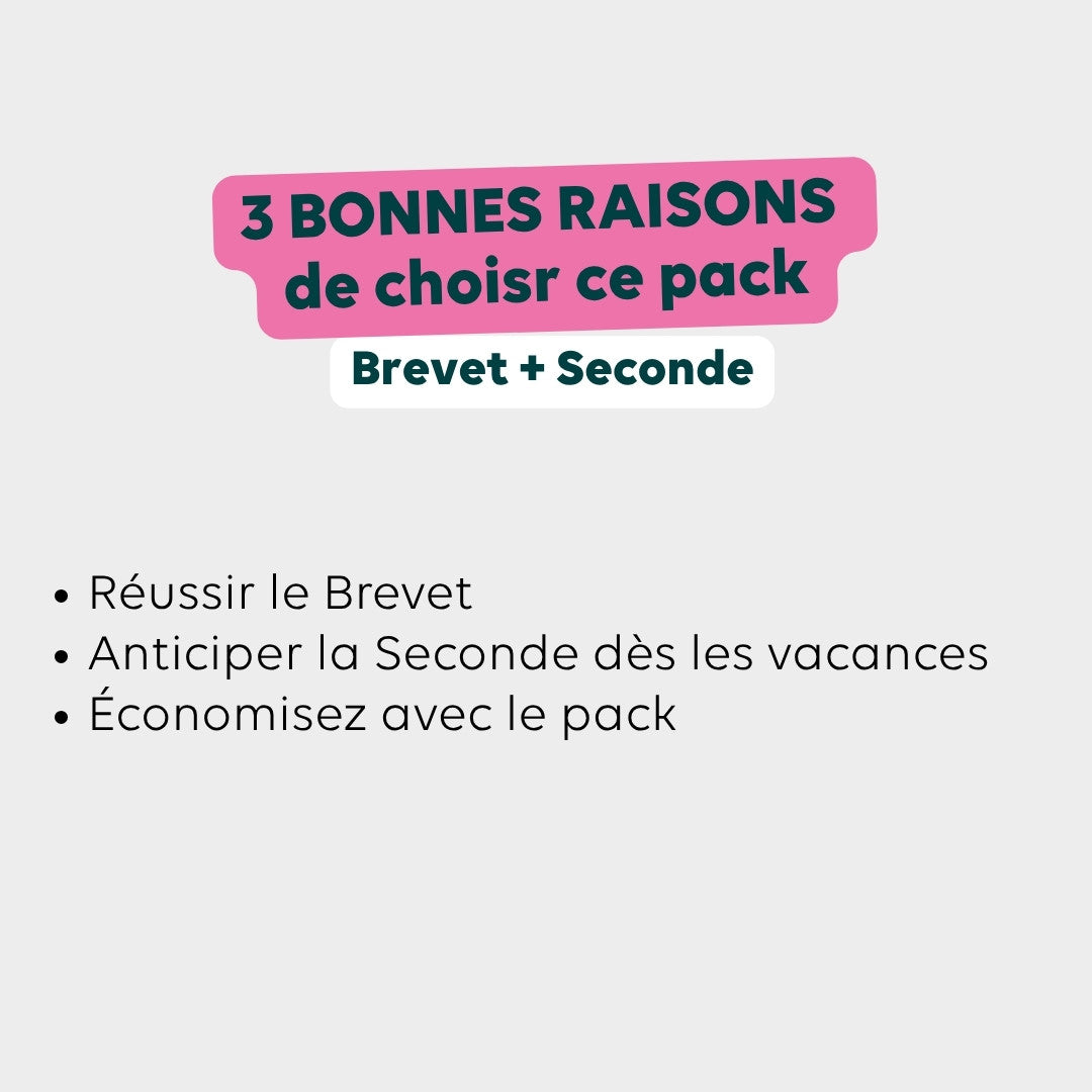 Pack 2 Coffrets Maths – Révision Brevet + Seconde