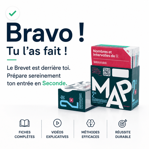 Bravo, tu as ton brevet ! Découvre le coffret OCTOMAP Maths Seconde